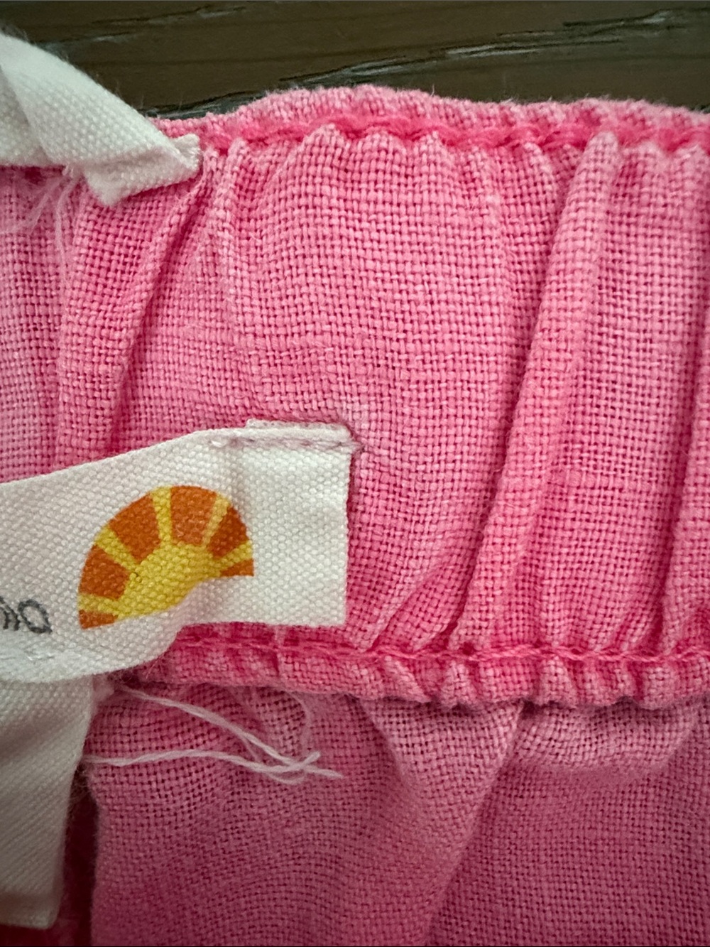 C&C California Pink Drawstring Linen-Blend Athletic Shorts - Picture 3 of 4
